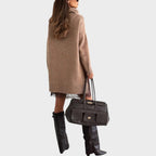 Bonnie – Oversized Strick- und Spitzenkleid-Set