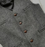 Jeremy | Wollgemischte Denim-Weste