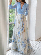Schönes Maxikleid mit Floralprint