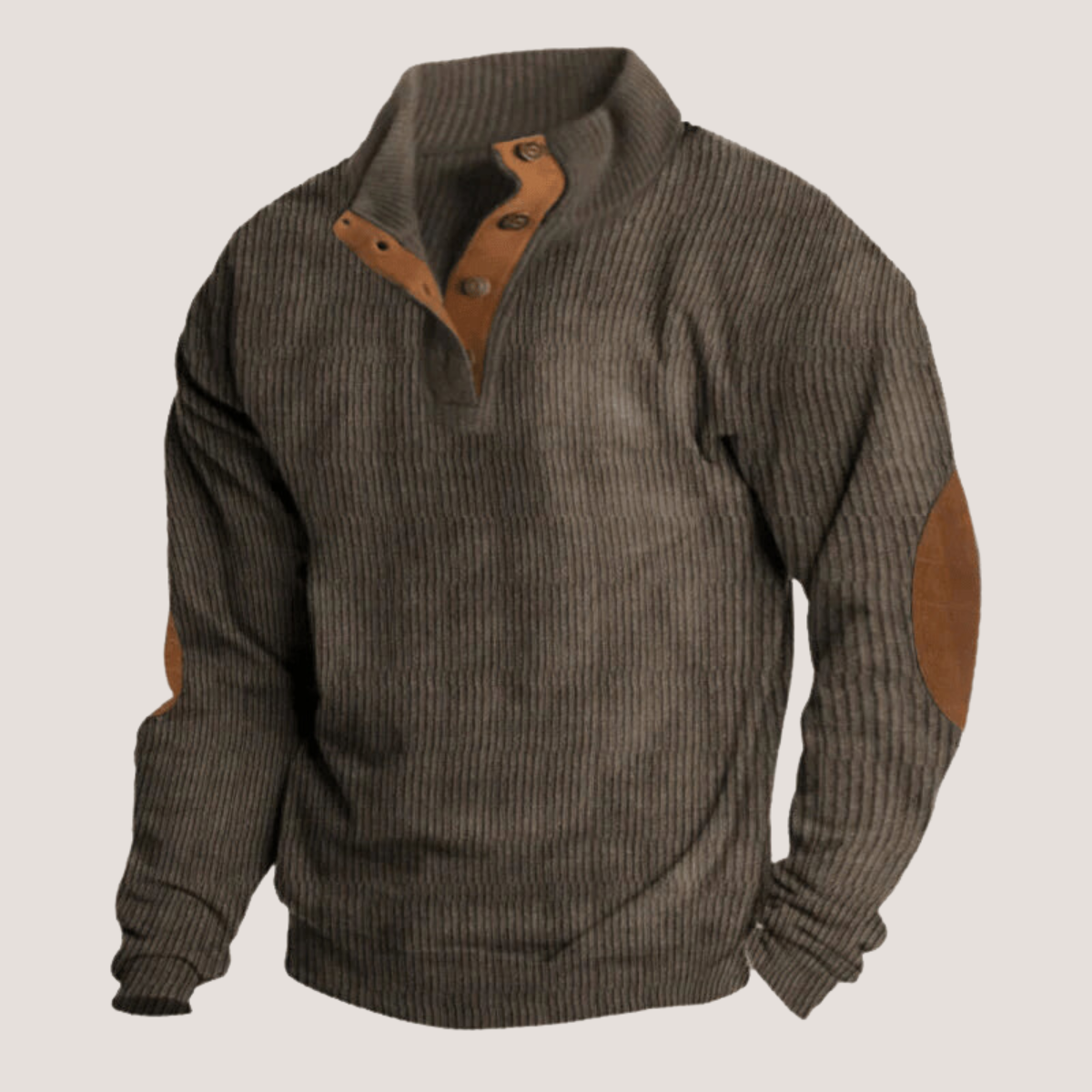 Allen | Kordpullover mit Stehkragen