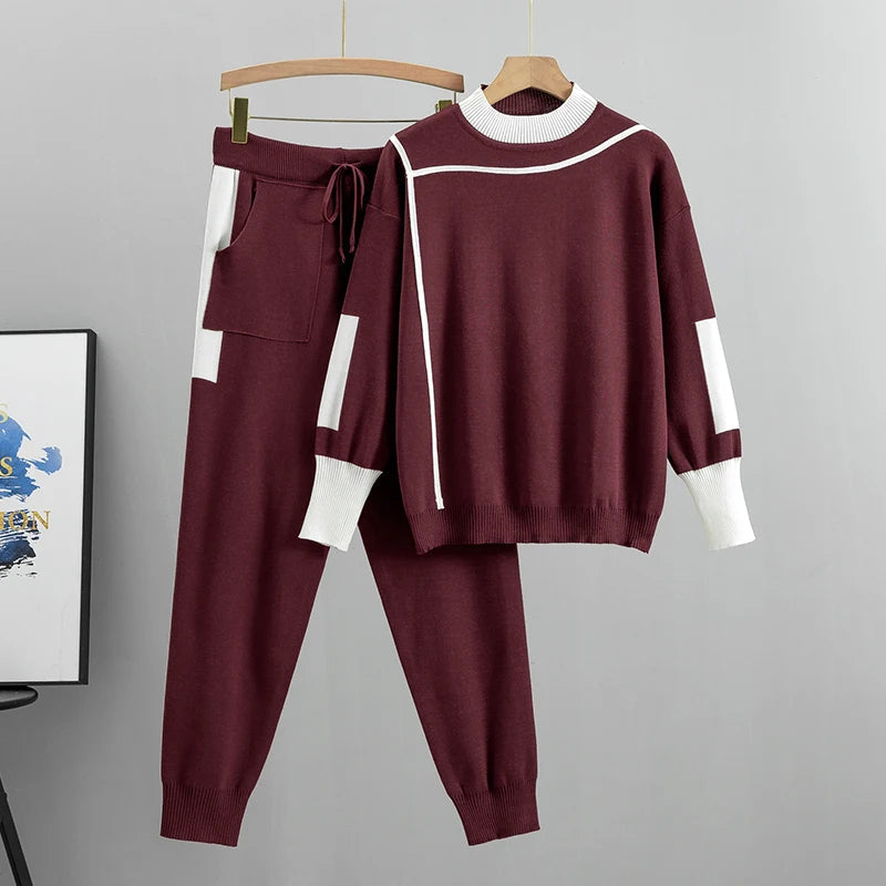 Airan | Rundhalspullover und Jogginghose Set