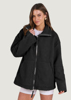 Maxine | Teddyjacke mit Reißverschluss
