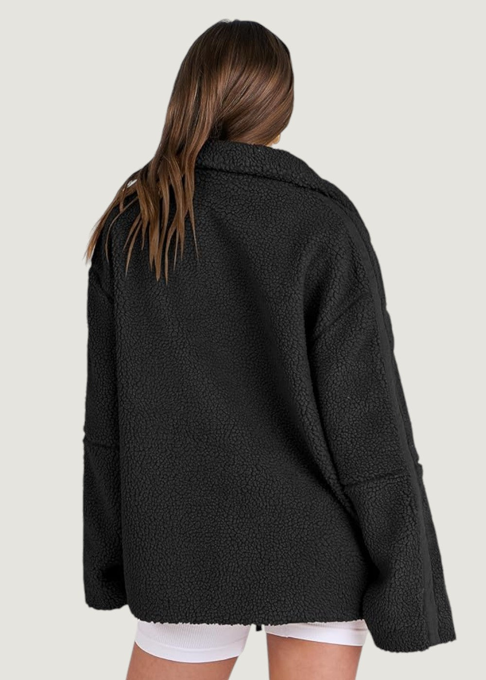 Maxine | Teddyjacke mit Reißverschluss
