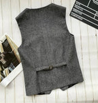 Jeremy | Wollgemischte Denim-Weste