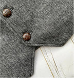 Jeremy | Wollgemischte Denim-Weste