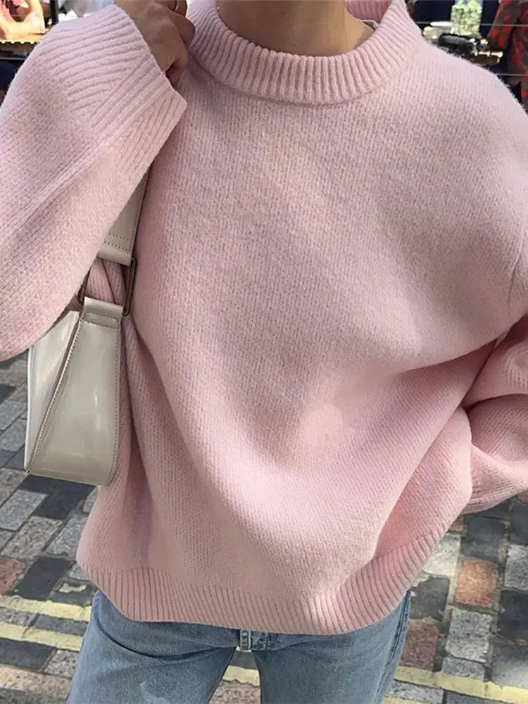 Rosalinda | Süßer rosa Strickpullover