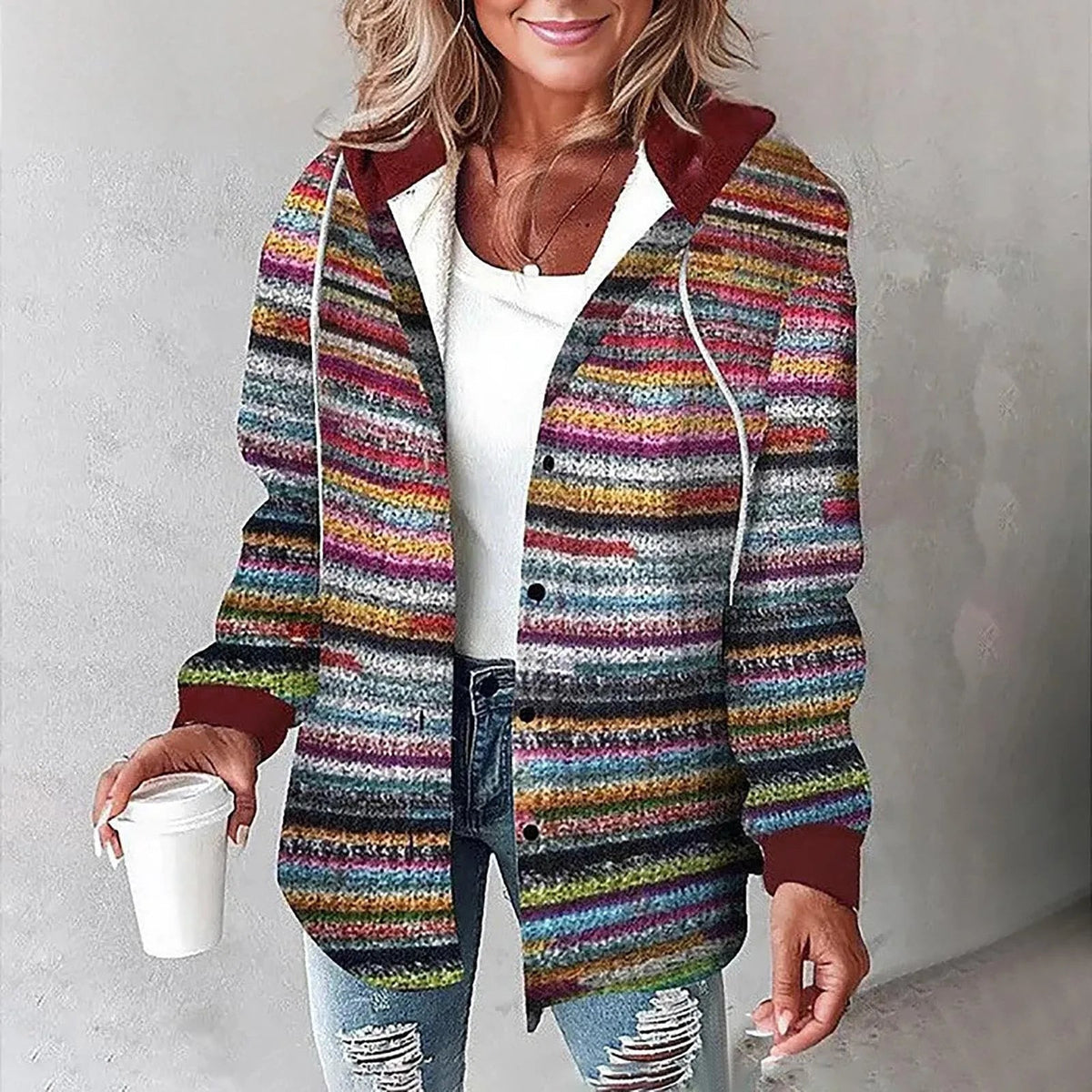 Khyra | Stylische karierte Jacke