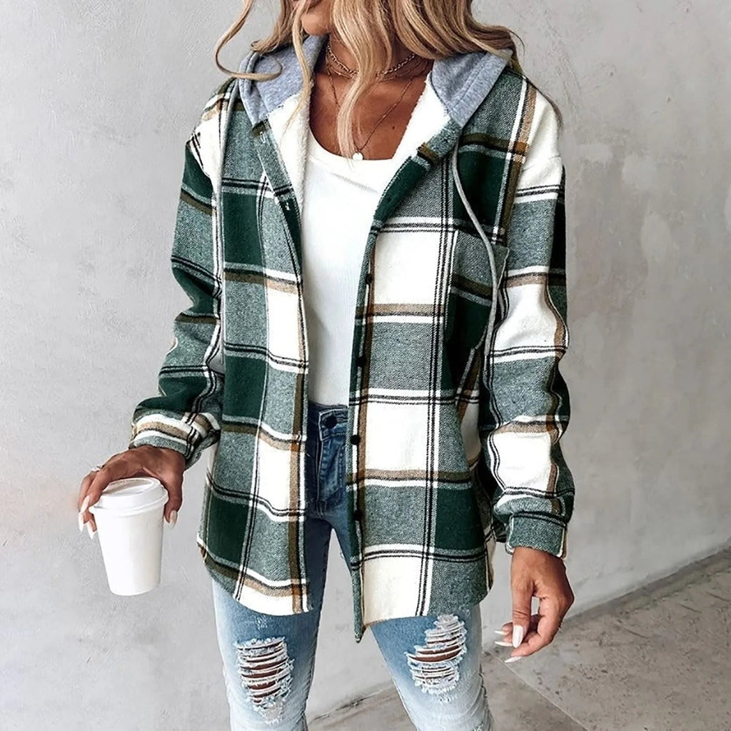 Khyra | Stylische karierte Jacke