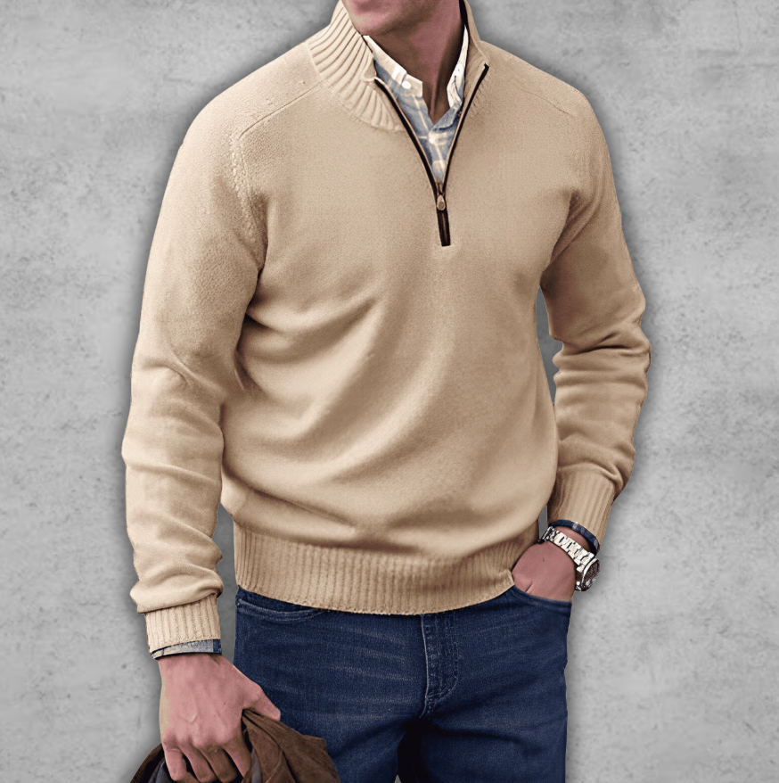 Markus | Eleganter Reißverschluss-Pullover