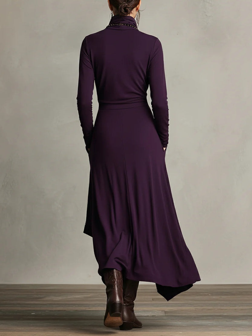 Gaille | Rollkragen Maxikleid