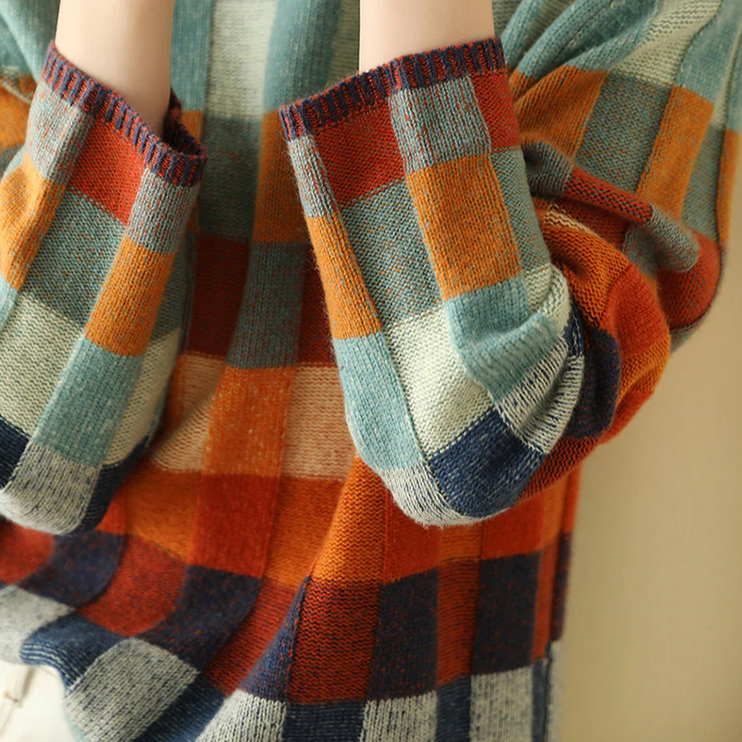 Kortasia | Karierter Rollkragenpullover