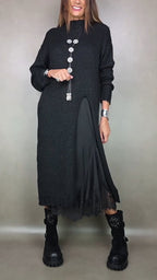 Legria | Mock-Neck-Strickkleid