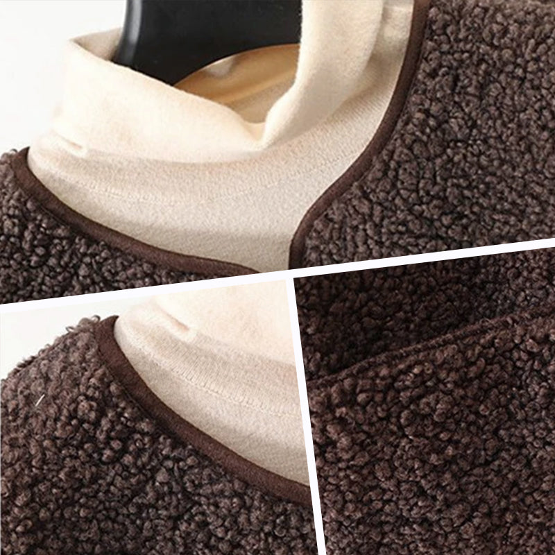 Julietta | Ärmelloser Cardigan mit Knöpfen und warmer Ausführung