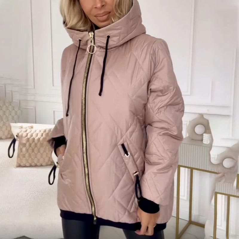Daphne | Warme Steppjacke mit Kapuze