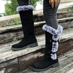 Mona | Kniehohe Wildleder-Winterstiefel