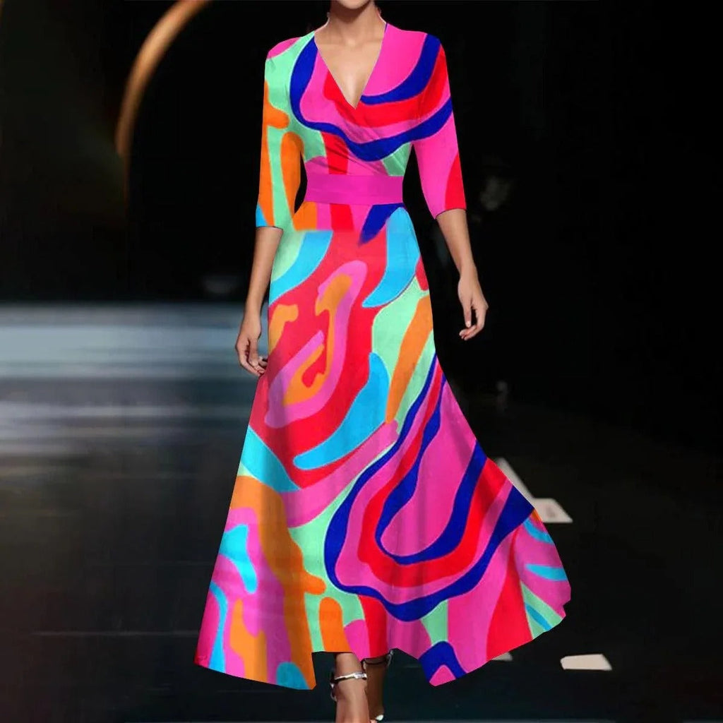 Emmily | Kleid mit mittellangen Ärmeln