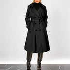 Dinah | Zweireihiger Trenchcoat mit Gürtel